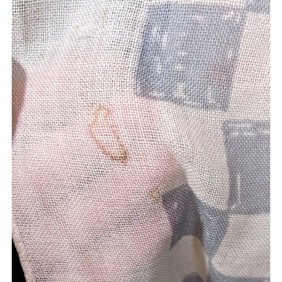 Rag & Bone Checkerboard Lip Print Shawl/Scarf - Picture 7 of 12